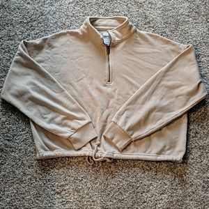 AE Cropped 1/2 Zip Sweatshirt